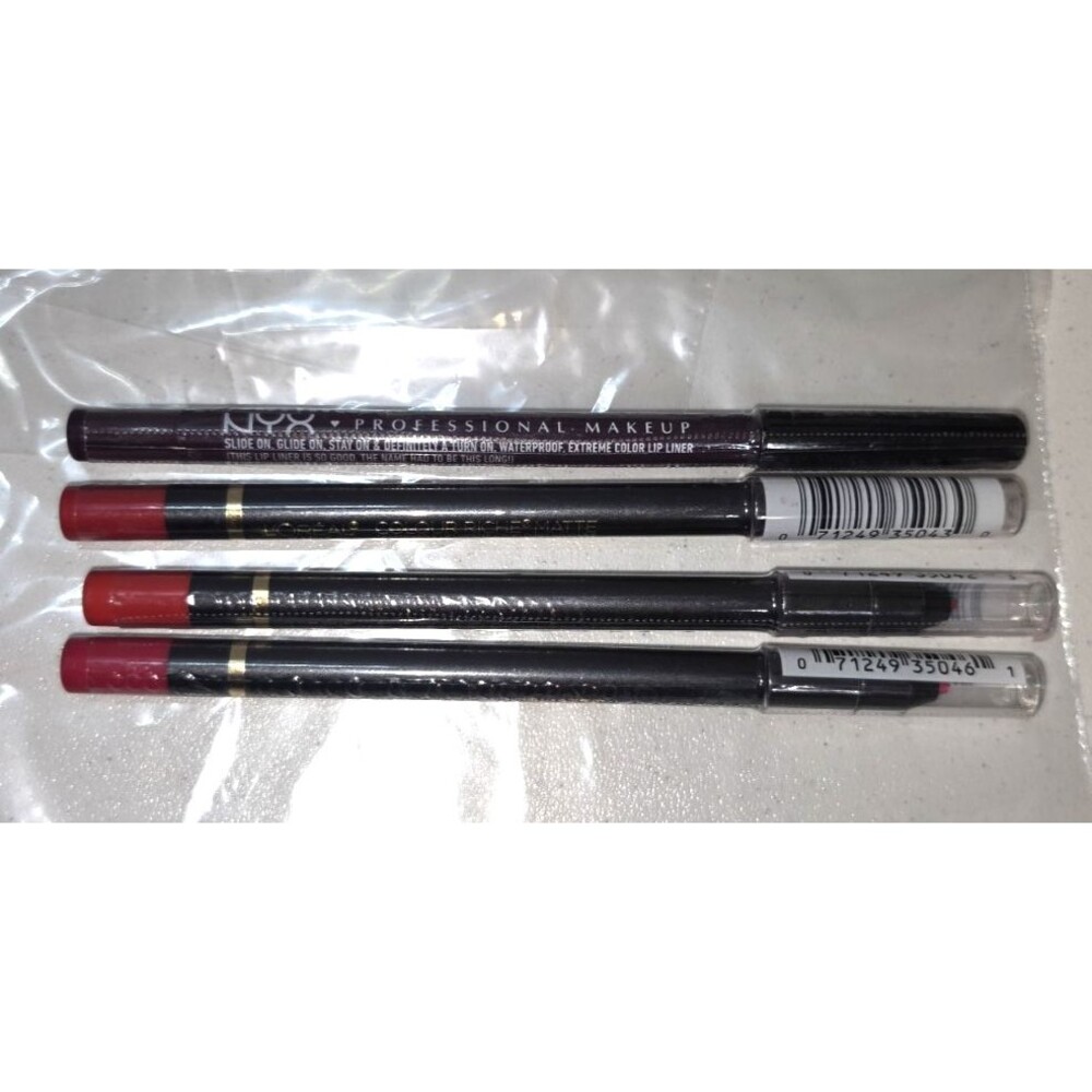 Lot of 4 Lip Liner New Sealed Loreal Matte Pink Colors NYX Nebula